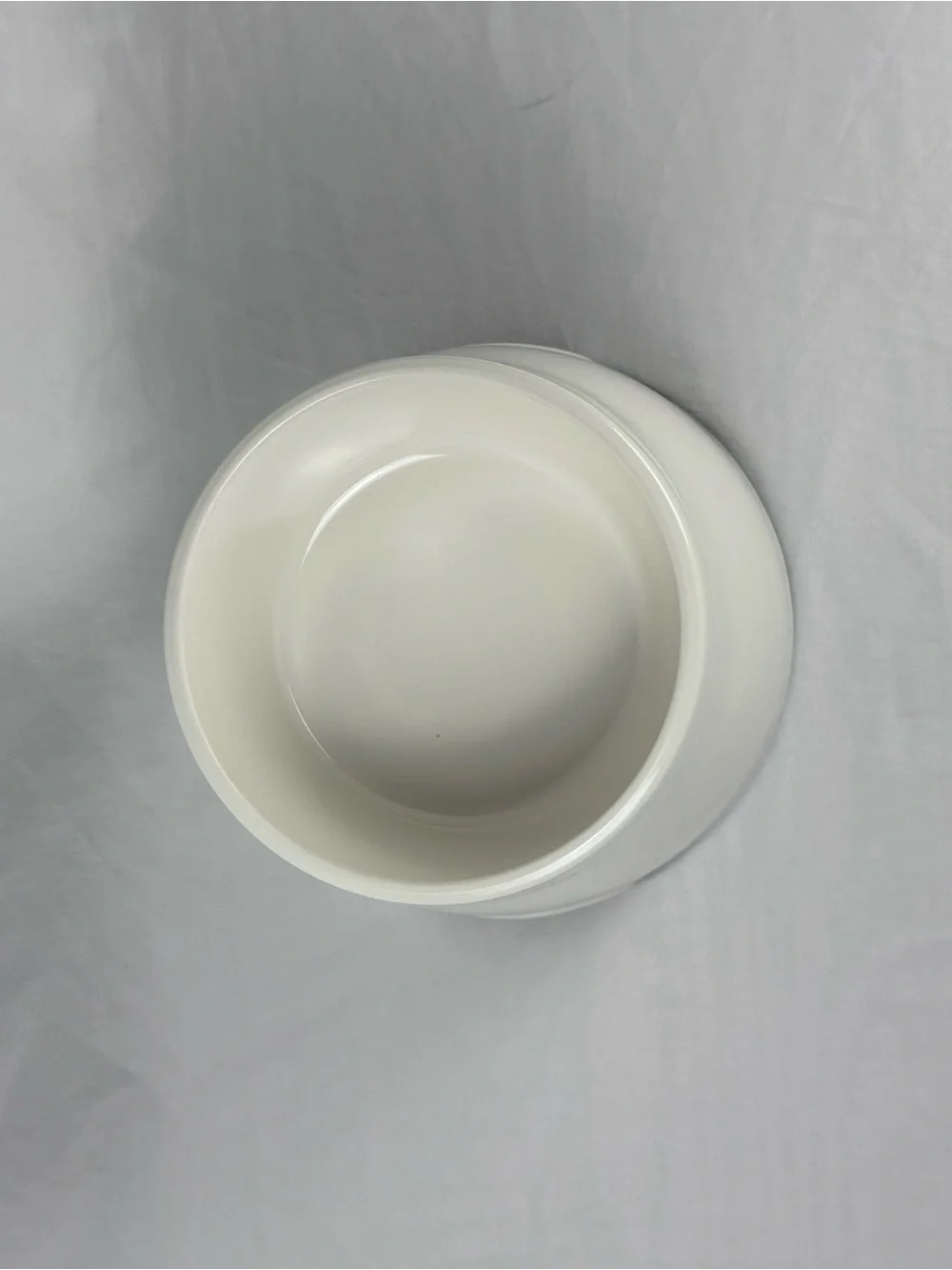 Elevated Dog Bowl Holder Stand White Anti-Slip Pet Feeder for Small Bowls